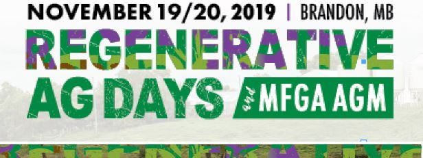 Register NOW for MFGA’s AGM & Regenerative Ag Days